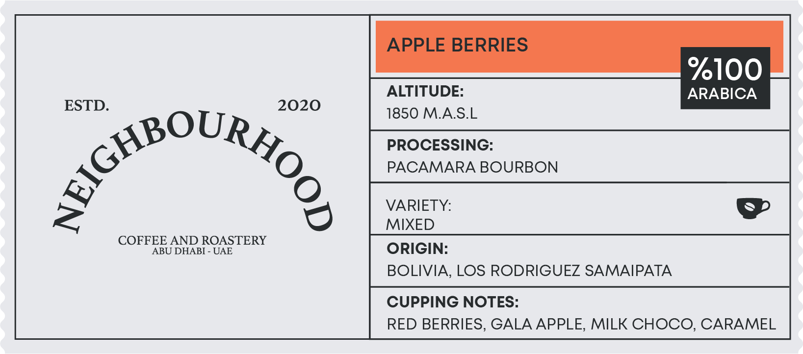 Bolivia Apple Berries Neighbourhood Roastery